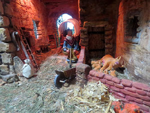Nadal 2015 a Girona. Exposició de pessebres a la Carbonera, organitzada per l'Associació de Pessebristes de Girona 
