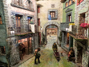 Nadal 2015 a Girona. Exposició de pessebres a la Carbonera, organitzada per l'Associació de Pessebristes de Girona 