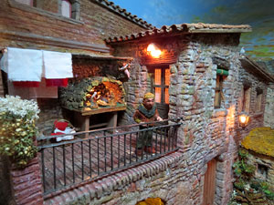 Nadal 2015 a Girona. Exposició de pessebres a la Carbonera, organitzada per l'Associació de Pessebristes de Girona 