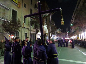 Setmana Santa 2016 a Girona. Process&oacute; del Sant Enterrament
