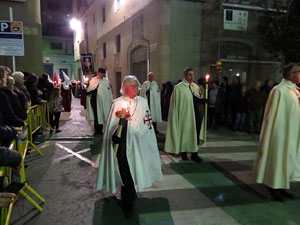 Setmana Santa 2016 a Girona. Process&oacute; del Sant Enterrament