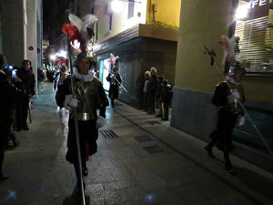 Setmana Santa 2016 a Girona. Process&oacute; del Sant Enterrament