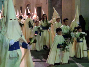 Setmana Santa 2016 a Girona. Process&oacute; del Sant Enterrament