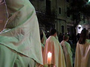 Setmana Santa 2016 a Girona. Process&oacute; del Sant Enterrament