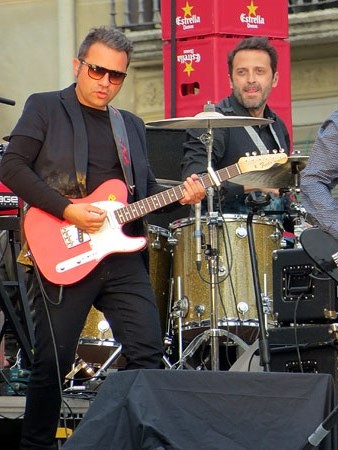 Jordi Roig i Oriol Bonet durant un moment de l'actuació