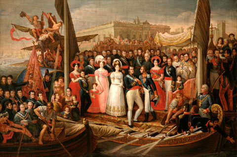 Desembarcament de Ferran VII al port de Santa Maria l'U d'octubre de 1823