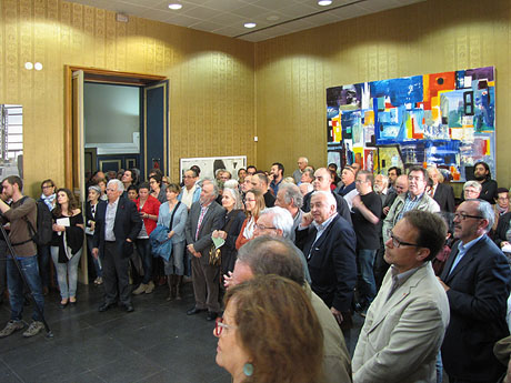 Inauguració de l'exposició Color latent a la Casa Pastors de Girona