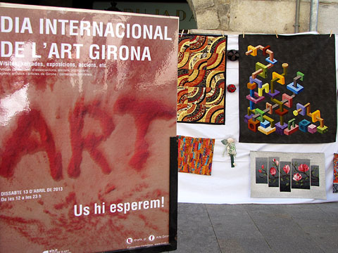 Dia Internacional de l'Art a Girona 2013, a la Rambla de la Llibertat
