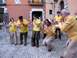 Escampillem. Nit de folk a Girona. Cercavila de gegants i capgrossos