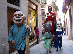 Cercavila a c&agrave;rrec del grup Fal&middot;lera Gironina