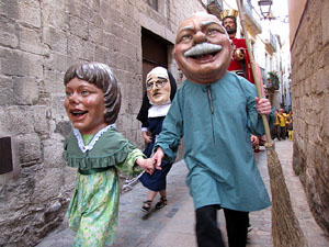 Cercavila a c&agrave;rrec del grup Fal&middot;lera Gironina