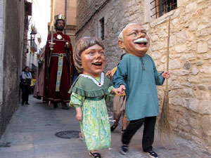 Cercavila a c&agrave;rrec del grup Fal&middot;lera Gironina