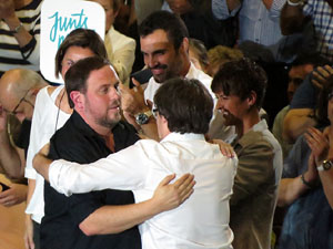 Acte de final de campanya per al 27S de Junts pel S&iacute;