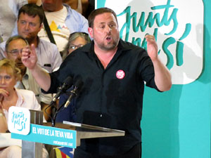 Acte de final de campanya per al 27S de Junts pel S&iacute;