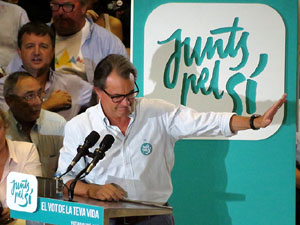 Acte de final de campanya per al 27S de Junts pel S&iacute;