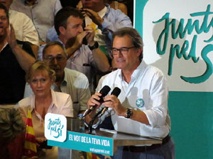 Acte de final de campanya per al 27S de Junts pel S&iacute;