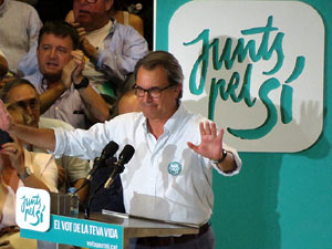 Acte de final de campanya per al 27S de Junts pel S&iacute;