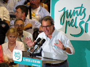 Acte de final de campanya per al 27S de Junts pel S&iacute;