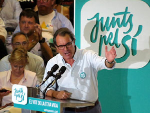 Acte de final de campanya per al 27S de Junts pel S&iacute;