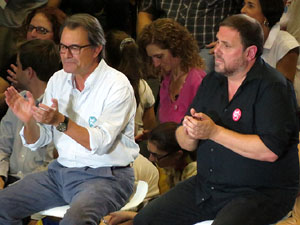 Acte de final de campanya per al 27S de Junts pel S&iacute;