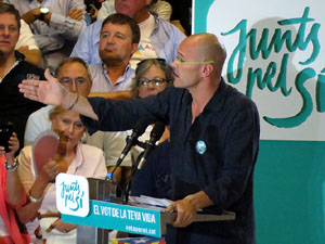 Acte de final de campanya per al 27S de Junts pel S&iacute;