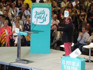 Acte de final de campanya per al 27S de Junts pel S&iacute;