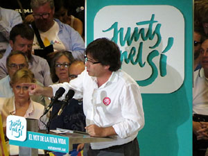 Acte de final de campanya per al 27S de Junts pel S&iacute;