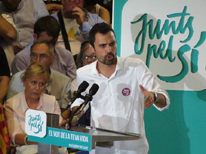Acte de final de campanya per al 27S de Junts pel S&iacute;