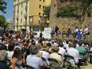 Presentaci&oacute; a Girona dels candidats de la llista Junts pel S&iacute;