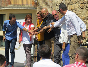 Presentaci&oacute; a Girona dels candidats de la llista Junts pel S&iacute;