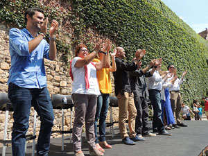 Presentaci&oacute; a Girona dels candidats de la llista Junts pel S&iacute;