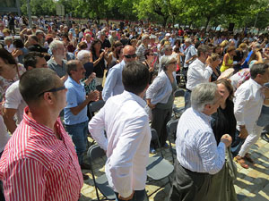 Presentaci&oacute; a Girona dels candidats de la llista Junts pel S&iacute;