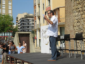 Presentació a Girona dels candidats de la llista Junts pel Sí