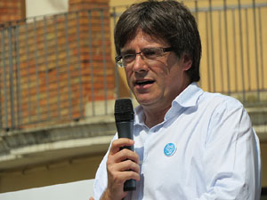Presentaci&oacute; a Girona dels candidats de la llista Junts pel S&iacute;