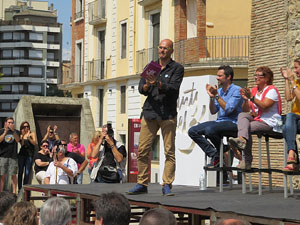 Presentaci&oacute; a Girona dels candidats de la llista Junts pel S&iacute;