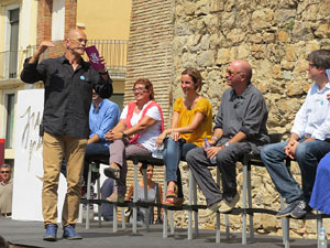 Presentaci&oacute; a Girona dels candidats de la llista Junts pel S&iacute;