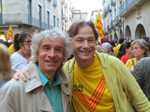 Concentració pel 9N a la plaça del Vi