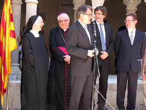 Inauguraci&oacute; de la restauraci&oacute; del claustre de Sant Daniel