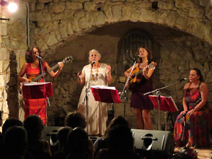 17a Jornada Europea de la Cultura Jueva. Concert de Rosa Zaragoza amb Rus&oacute; Sala, Gabriela Ahumada i Tamara Prezek