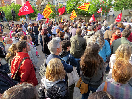 Manifestació de l'1 de maig a la plaça de l'U d'octubre de 2017