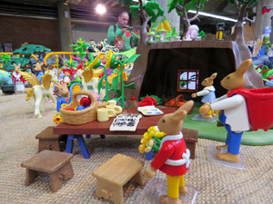 Fira de Girona. Fira de Playmobil de Girona organitzada per Esplay