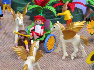 Fira de Girona. Fira de Playmobil de Girona organitzada per Esplay