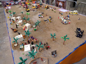 Fira de Girona. Fira de Playmobil de Girona organitzada per Esplay