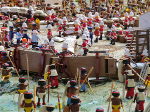 Fira de Girona. Fira de Playmobil de Girona organitzada per Esplay