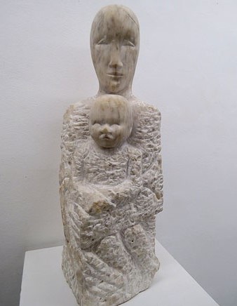 Marededéu. Alabastre. 48,5 cm. 1996