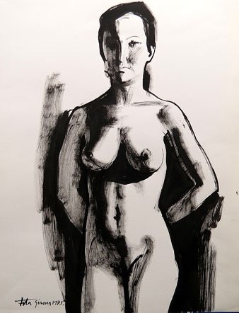 Apunt pinzel, tinta xinesa, 46 x 36 cm, 1973