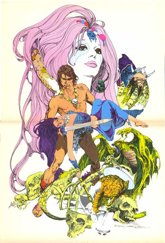 Cartell del personatge Wolff, dibuixat per Esteban Maroto, publicat al primer número de la revista Drácula (1970)
