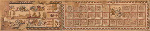 Els mosaics de Can Pau Birol en el moment del descobriment. Aiguada de Joan Serra i Pausas, 1876
