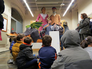 Monstrari de carrer. Inauguraci&oacute; de l'exposici&oacute; de figures de la imatgeria festiva popular de Nuxu Perpiny&agrave