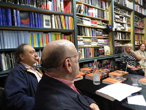 Presentaci&oacute; de La cuina antiga. Ibers, grecs i romans, de Jaume F&agrave;brega, amb Ramon Bux&oacute; i Abraham Simon